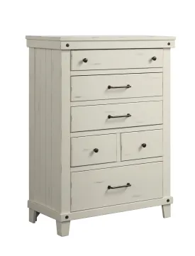 6 Drawer Chest - White by Couch.com