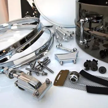6.5x14 DIY Snare Kit - 1.2mm Black Brass Metal