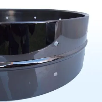 6.5x14 DIY Snare Kit - 1.2mm Black Brass Metal