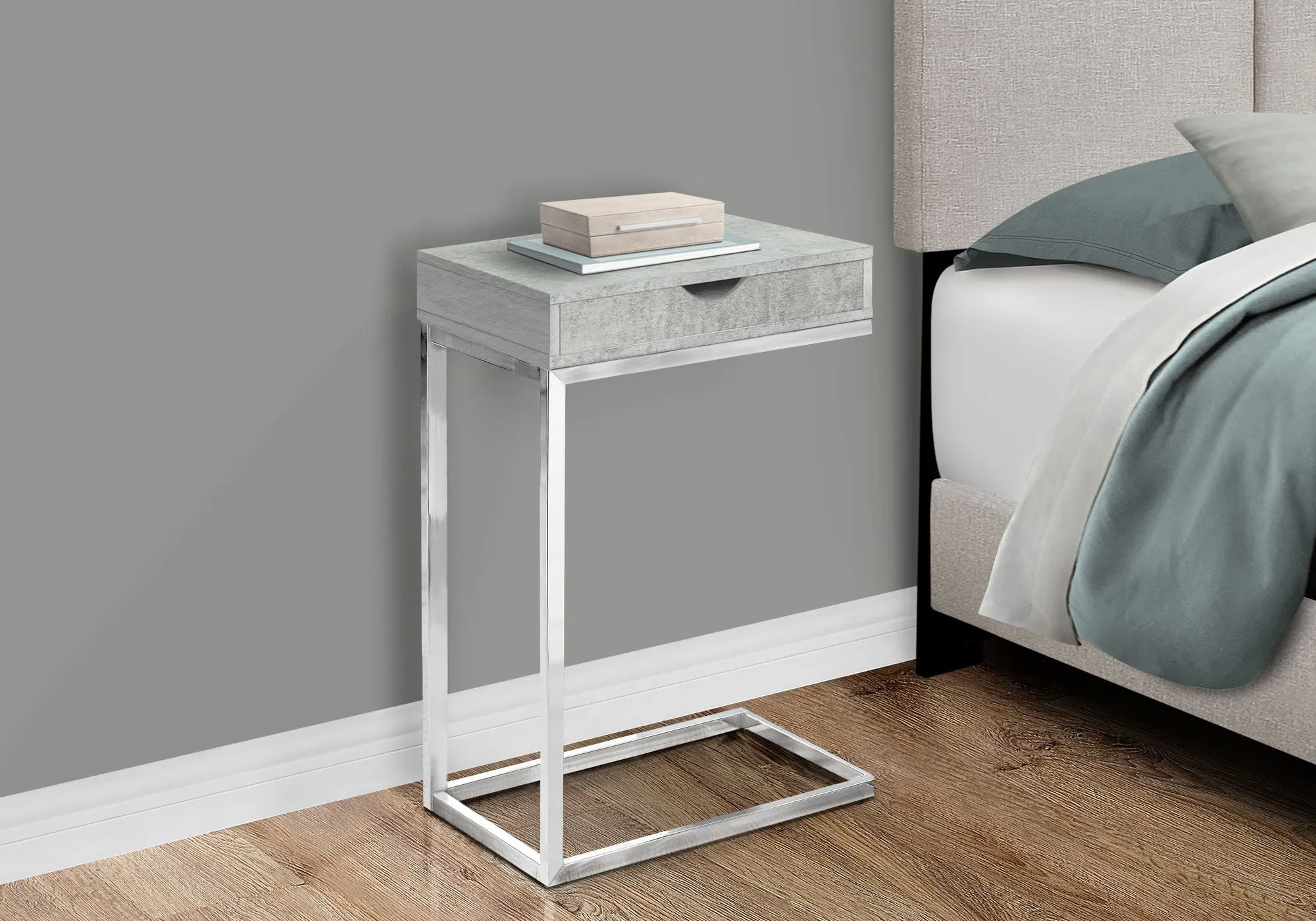 Accent Table, C - Shaped Contemporary Elegant Desig by Couch.com