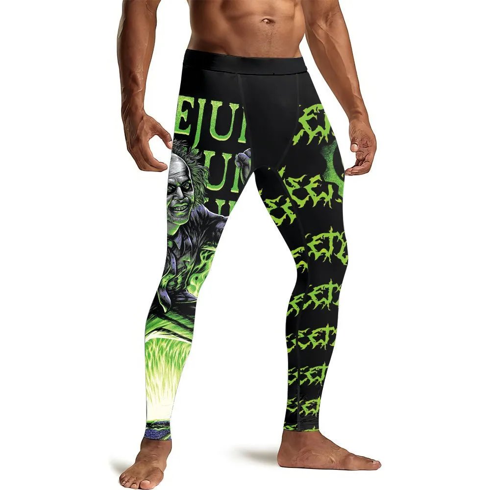 Beetlejuice Is Back Men's Compression Leggings