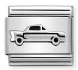 Classic OXIDIZED st.steel, silver Vintage Car   330101/33