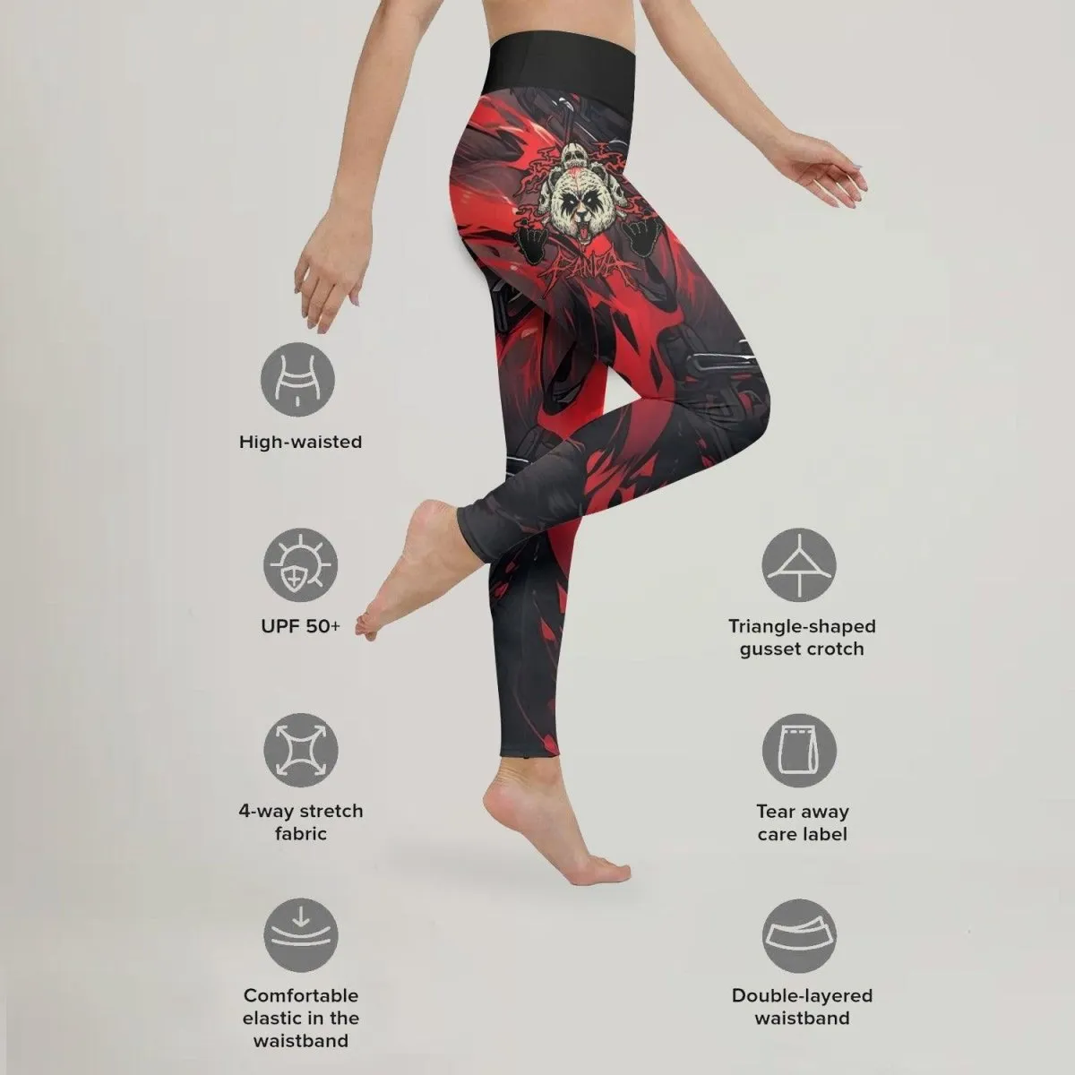 Panda Skull Leggings