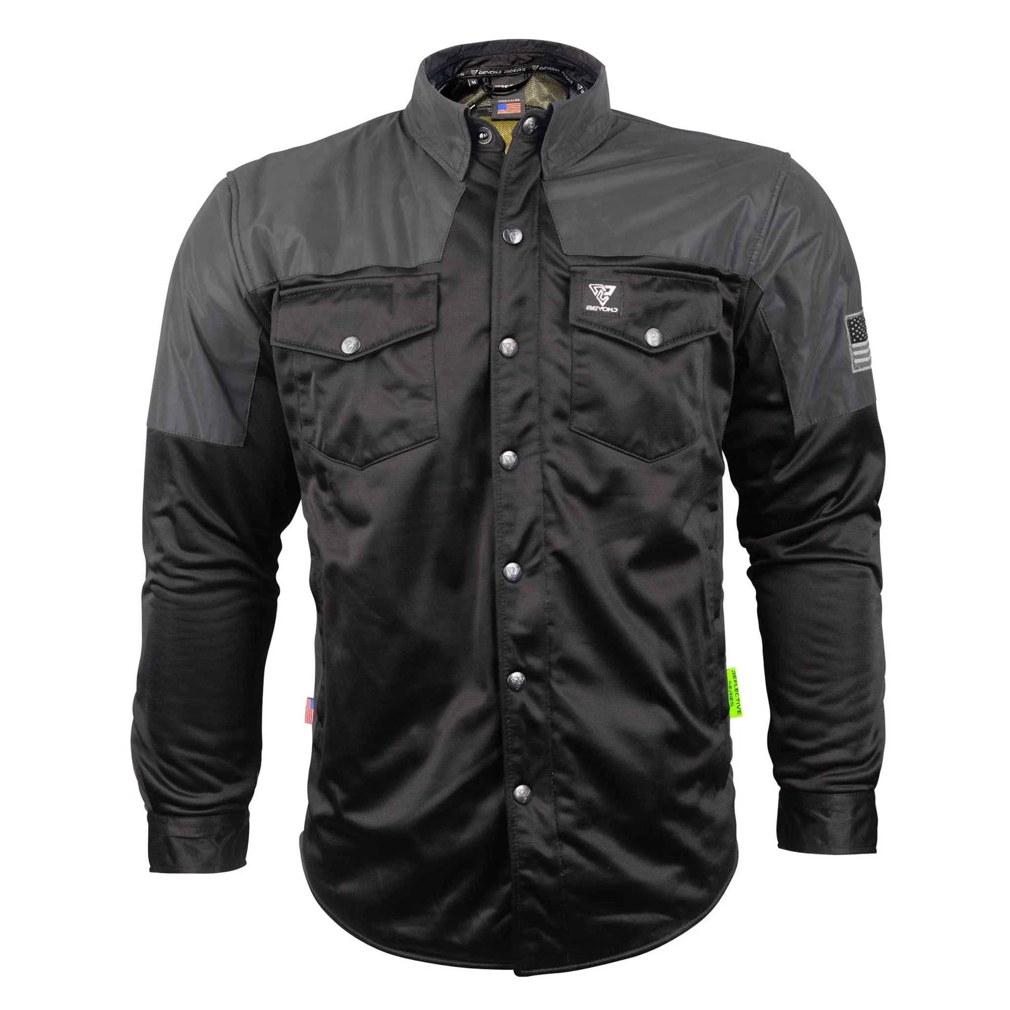 SALE Ultra Reflective Shirt "Nightfall Nebula" - Black with Pads