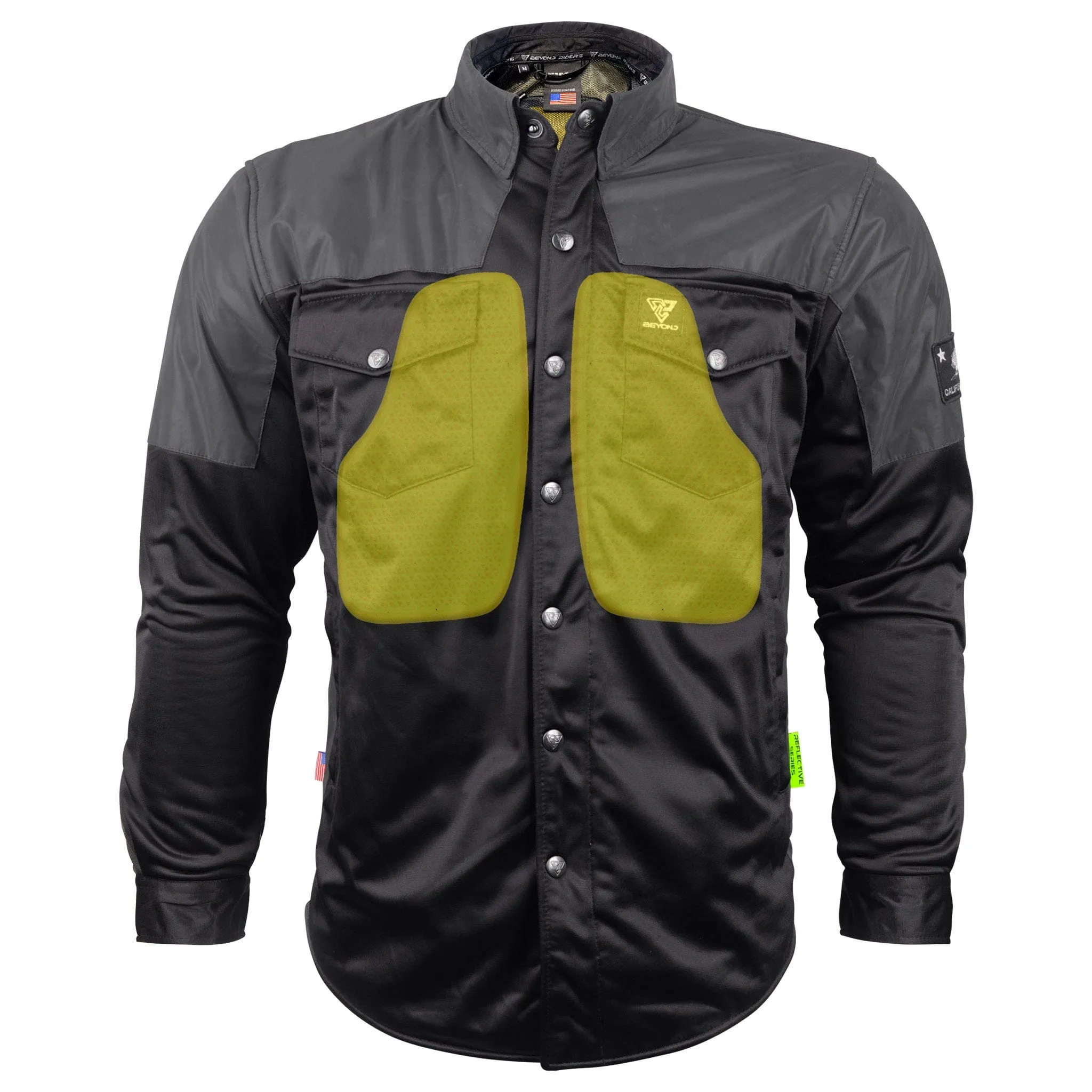 SALE Ultra Reflective Shirt "Nightfall Nebula" - Black with Pads