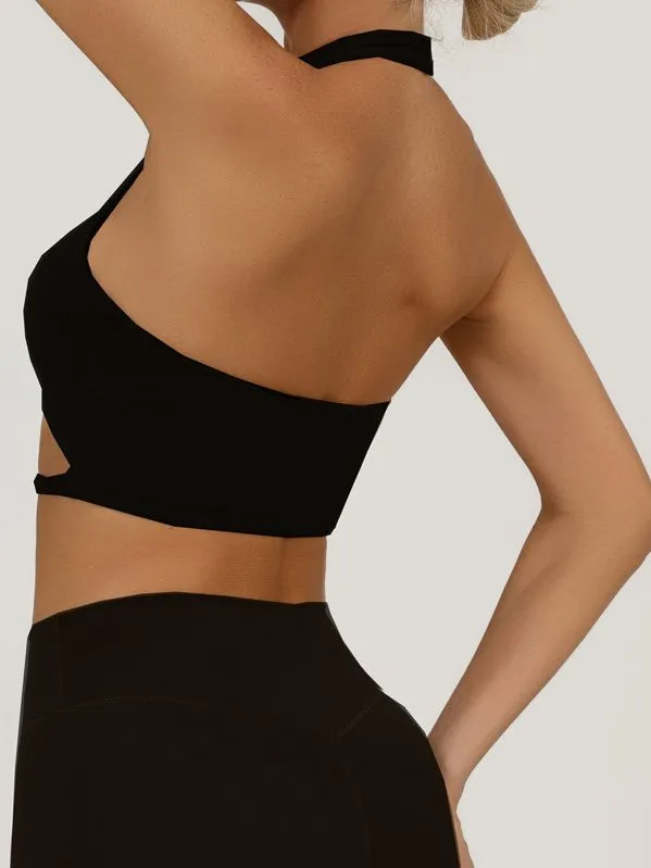 ZASUWA Female Hollow out Twist Backless Sports Bras